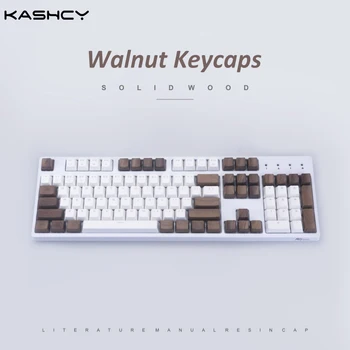 Kashcy puit keycap mehaanilise klaviatuuri tahke pähkel puidust keycaps tühikuklahvi Esc Cherry mx OEM
