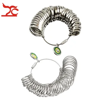 Kasulik Metallist Sõrme Sõrmus Sizer Meetme Näidik HK Standard Ehted Vahend 1-33 Erineva suurusega Ringi Mõõtmise Vahend