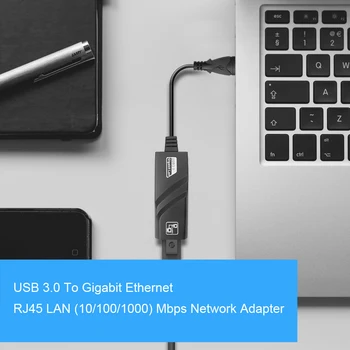 Kebidu Juhtmega USB 3.0 Gigabit Ethernet RJ45 LAN (10/100/1000) mbit / s Võrgukaart Ethernet Võrgu Kaart PC