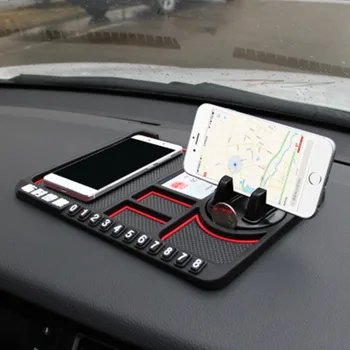 Keerake Auto Multi-funktsionaalne Armatuurlaud Anti-Slip Matt Telefoni GPS-Kaart, Pliiatsid Omanik Auto Ajutise parkimiskaardi Anti-skid Pad Stiil