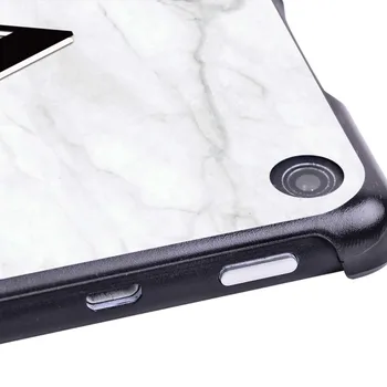 Kerge Hard Shell Case Cover for Amazon Tule 7/HD 8/ HD 10 Alexa Tablett Valge Marmor Kaitsev Kest +Pliiats