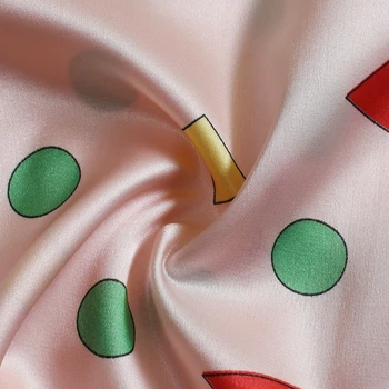 Kevad Suvi Sügis 7 Tükki Set Elegantne Silk Naiste Pidžaama Prindi Lühikesed Püksid, Pika Varrukaga Top Elastne Vöökoht Püksid Lounge Sleepwear