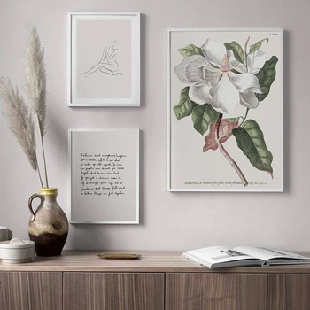 Kevadine Maastik Roheline Taim Plakat Põhjamaade Seina Art Lõuend Print Heron Botaaniline Iseloom Maastikumaal Kodu Kaunistamiseks Pilt