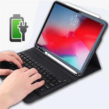 Keyboard Case for iPad Pro 12.9 tolline 2018,Magnet Klapp, W Pliiatsi Hoidja Smart stand Case For iPad Pro 12.9 tolli Klaviatuur