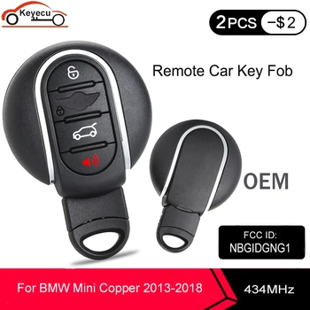 KEYECU OEM Smart Remote Auto Võti Fob 434MHz 4 Nupud BMW Mini Cooper-2018 Avarii Võtme Tera FCC ID: NBGIDGNG1