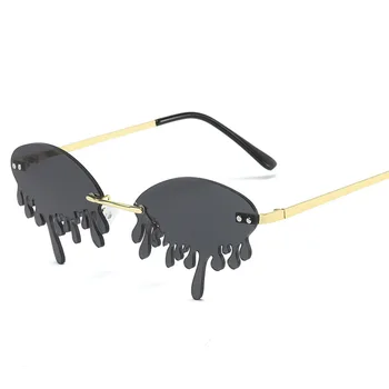 Kilp Rimless Südame päikeseprillid Mens 2020 Luksus disainer päikeseprillid naistele naiste brändi disaini prillid oculos UV400