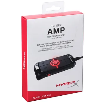 Kingston HyperX AMP7.1 Virtuaalne Surround Sound Mäng helikaart, pult Sisseehitatud DPS helikaart AMP