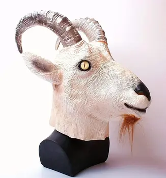 Kitse Antiloop Looma Pea Mask Uudsus Halloween Kostüüm Pool Lateks Loomade Mask Täis Peaga Masquerade mask Täiskasvanutele