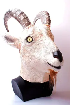 Kitse Antiloop Looma Pea Mask Uudsus Halloween Kostüüm Pool Lateks Loomade Mask Täis Peaga Masquerade mask Täiskasvanutele