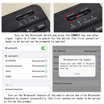 KK&LL For Kindle Fire HD 10(7./5. Põlvkond,2017/Release) Nahast Smart Tablett Folio Stand Kate nii+Bluetooth klaviatuur