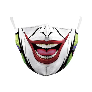 Klassikaline Film Cosplay Maskid Joker Prindi Kangast Mask Mood Halloween Rekvisiidid Korduvkasutatavad Mask Pestav Pool Nägu Katta