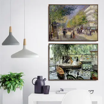 Kodu Kaunistamiseks Kunst Seina Pilte Tänna elutuba Plakati Print Lõuend Maalid prantsuse Pierre-Auguste Renoir gril
