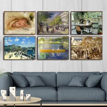 Kodu Kaunistamiseks Kunst Seina Pilte Tänna elutuba Plakati Print Lõuend Maalid prantsuse Pierre-Auguste Renoir gril