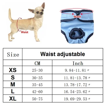Koer Füsioloogilise Püksid XS-XXL Mähe Sanitaar-Pestav Emane Koer lühikesed Püksid, Aluspüksid Menstruatsioon Aluspesu Püksikud Kombekas koer Koer
