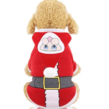Koer jõulud riided Väikestele Koertele Santa Kostüüm Mops Chihuahua-Yorkshire ' i Lemmikloom Kass Riided Jope Mantel Lemmikloomad Kostüüm