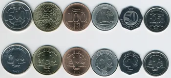 Komplekt 6 Liibanon Münte täiesti Uued Autentsed Originaal Mündi Kollektsiooni UNC