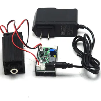 Koos 12V toiteplokk Adjutable Dot Pea 850nm 1W IR-Infra-Red Dot Laser Moodul w-TTL & Driver & Fänn US/EU/UK/AU
