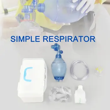 Käsitsi Resuscitator PVC Kid Ambu Koti + Hapnik Toru First Aid kit Hapniku Toru ja Veehoidla Kott PVC Kott ja Läbipaistev Mask