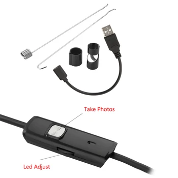Kõrge Kvaliteediga 5,5 mm Objektiivi 5M Android OTG USB Endoscope Kaamera Paindlik Madu USB Toru Kontroll Android Telefon Borescope Kaamera