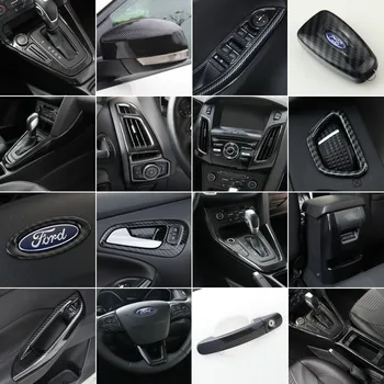 Kõrge kvaliteediga ABS süsinikkiust sisekujundus litrid, armatuurlaud sisekujundus Ford Focus 2016 2017 Auto-styling auto hõlmab