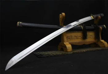 Kõrge Kvaliteediga KungFu Tang Dao Mõõk Katana Tugev Terav Volditud Damaskuse Terasest Tera Ebony Mantel