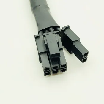 Kõrge Kvaliteediga Must varrukaga, kanna 8Pin PCI-E 8(6+2)Pin-Modulaarne Toide Juhtmed PROTSESSORI toitejuhtme OCZ ZT/ Great Wall 58CM 16AWG