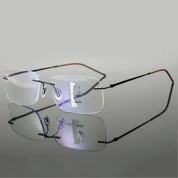 Kõrge Kvaliteediga Rimless Progressiivne Multifocal Lugemise Prillid Meestele Anti Sinine Valgus Presbyopic Prillid Naiste Ultra Light Metal Gafas