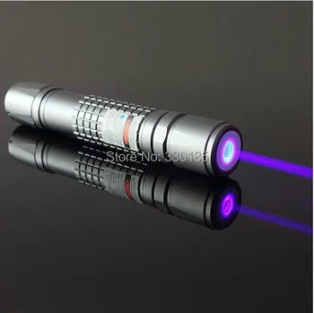 Kõrgema võimu Sõjalise 405nm 10W 10000m taskulamp Violetne Sinine Laser Pointer/ UV Lilla Põletada Sobib,Kirjuta Võltsitud Detektor
