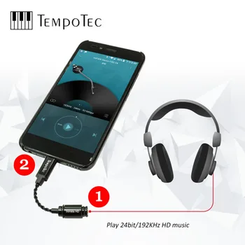 Kõrvaklappide Võimendi TempoTec Sonaat HD Chip CS42L42 USB-C Tüüpi 3,5 mm DAC Amp Audio Android Telefon/PC