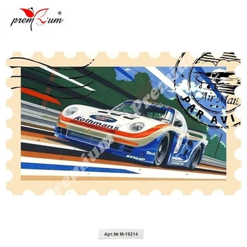 Külmkapp magnet suveniiride Porsche Репринт винтажного постера