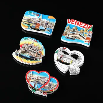 Külmkapp Magnet Teenetemärgi Linna Külmkapi Magnetid Kleebis Itaalias VENEZIA Reisi Suveniiride Kogumise 3d Loominguline Vaik Dekoratiivsed