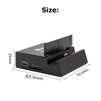Laetav Bracket Vastupidav USB-C Tüüpi Telefoni Seista HUB Docking Station HDMI TF-Kaardi Lugeja toiteplokk eest Nintend lüliti