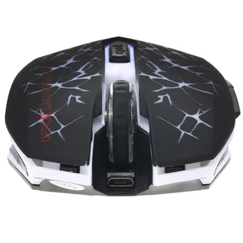 Lahe Mäng Hiir Laetav Juhtmevaba Vaikne LED-Taustvalgustusega USB Optiline Ergonoomiline Gaming Mouse