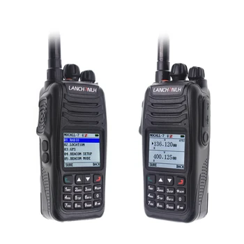 LANCHONLH HG-UV98 Professionaalne APRS FM Transiiver GPS Sinine Hammas Dual Band Walkie Talkie 136-174Mhz 400-470Mhz 5W 2500mAh