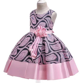 Lapsed Kleidid Tüdrukute Elegantne Printsess Kleit 2019 Suvel Lille Tüdrukute Pulm Kleit Lapsed Õhtul Pool Kleit 7 8 9 10 Aasta