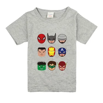 Lapsed Poiste T-Särgid Marvel Iron Man Spiderman Avengers Superkangelane Prindi Laste Suvine Puuvillane lühikesed Püksid Baby Poisid Tüdrukud tops T-särk