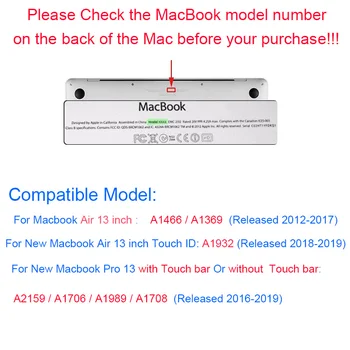 Laptop Case for Macbook Air 13 A1932 Pro 13 Retina A1502 A1466 Release 2017 2016 Sülearvuti raske Juhtumi Kaas hp dell