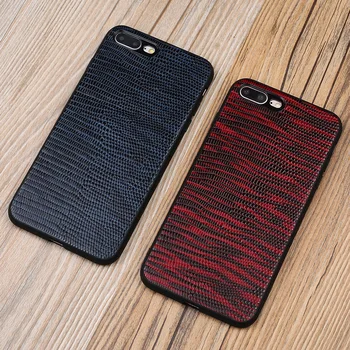Leather Case For iPhone X XS Max XR 6 6S 7 8 Plus 11 12 pro max Sisalik tekstuur kaasava Ultra slim shock-vastupidavad tagakaas