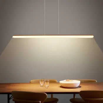 LED-Lühter Must / Kohvi / Kuld Kaasaegne Lihtne Uuring Pikk Ripats Lamp Söögituba Office Bar Restoran Deco Rippuvad Valgus