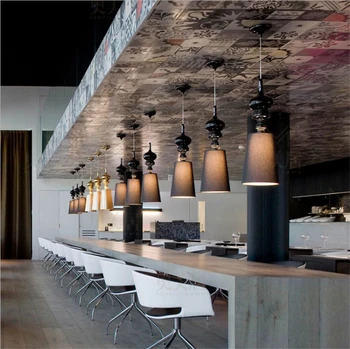 LED Ripats, Tuled Restorani Söögituba, elutuba Loft Hanglamp Rippus Lae Lamp Tööstus-Deco Valgustusseadmete