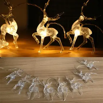 Led Tuled Dekoratsioon Jõulud Crystal Põder String Tuled Haldjas Tuled LED Garlad Uus Aasta jõulukaunistused Kodu