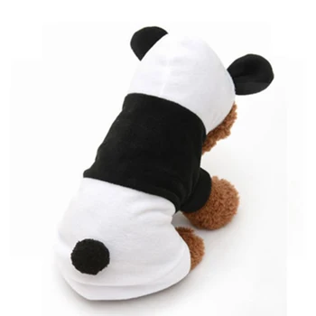 Lemmikloomade Riided Pet Armas Must Ja Valge Panda Kostüüm Talvel Soe Cartoon Puuvill Koera Riided Väikestele Ja Keskmise Koera Kutsikas Komplekt