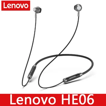 Lenovo HE06 Bluetooth-5.0 Kaelus Traadita Kõrvaklapid Stereo Sport Magnet Bluetooth-Peakomplekti Sport Töötab Veekindel Peakomplekt