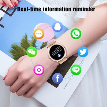 LIGE 2020. aasta Uus Smart Watch Naiste Füsioloogilisi Südame Löögisageduse, vererõhu Jälgimine Android, IOS Veekindel Daamid Smartwatch