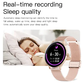 LIGE Daamid Smart Watch Naiste smartwatch Naine Veekindel Fitness Tracker 9.0 mm ultra-õhuke keha, Südame Löögisagedus, vererõhk Monito