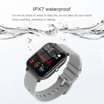 LIGE P8 Smart Watch Mehed Naised smartwatch tervisespordi-Tracker IPX7 Veekindel LED Full Touch Ekraan, sobib Android ja ios