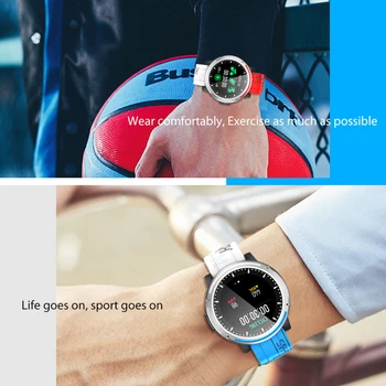 LIGE Smart Watch Mehed Smartwatch VIINUD Täieliku puuteekraaniga Android, IOS Südame Löögisageduse, vererõhu Monitor Veekindel Fitness Vaadata