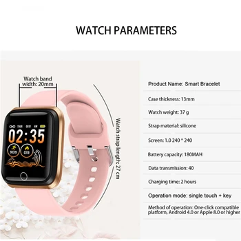 LIGE Uus Daamid Smart Watch Veekindel Fitness Tracker Südame Löögisagedus Puhkeolekus Järelevalve Pedometer Sport Vaadata Android, iOS SmartWatch