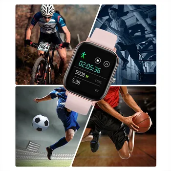 LIGE2020 Uus Smart Olge Mehed Naised IPX7 Veekindel Fitness Tracker LED Full Screen (Puutetundlik pulsikell Sport smartwatch