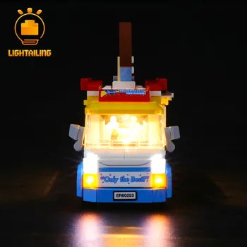 LIGHTAILING LED Light Kit For 60253 Linna Seeria Jäätis Veoauto Mänguasjad ehitusplokid Valgustus Seadistada AINULT
